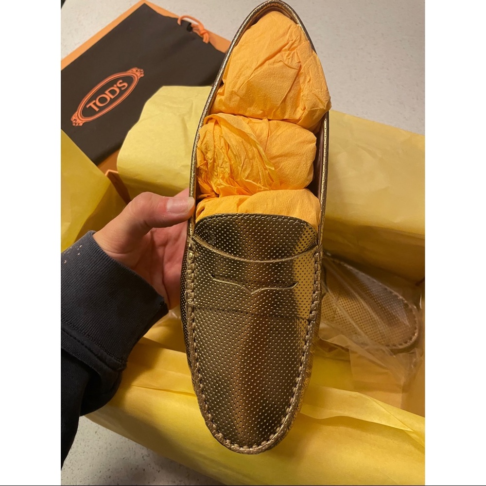 NEW TOD’S loafers still in box with bag never been worn!